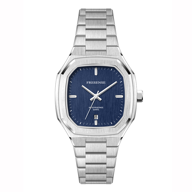 Luxury Sport Style Men's Watch Octagonal Date Display 